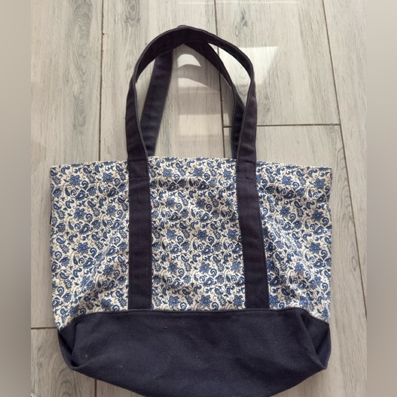 J.Crew structured canvas tote bag beach bag - Picture 1 of 11